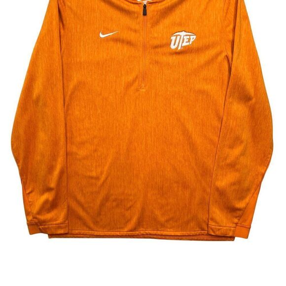 Nike Dri-Fit Men's Size Lage UTEP Embroidered 1/2 Zip Performance Pullover - Picture 4 of 11